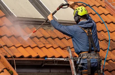 Démoussage et hydrofuge de toiture à Pontoux